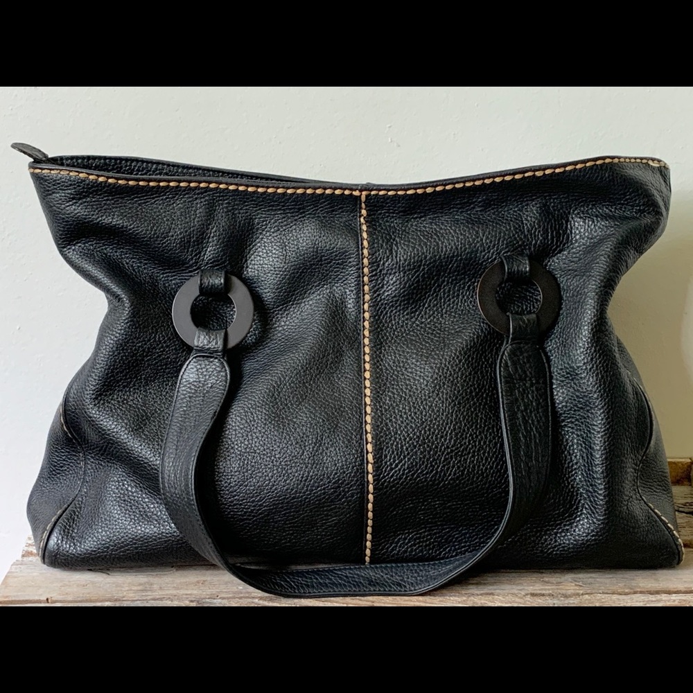Plinito Visona Italian leather shoulder bag
